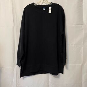 Old Navy Classic Sweatshirt Black Women’s Large Tall